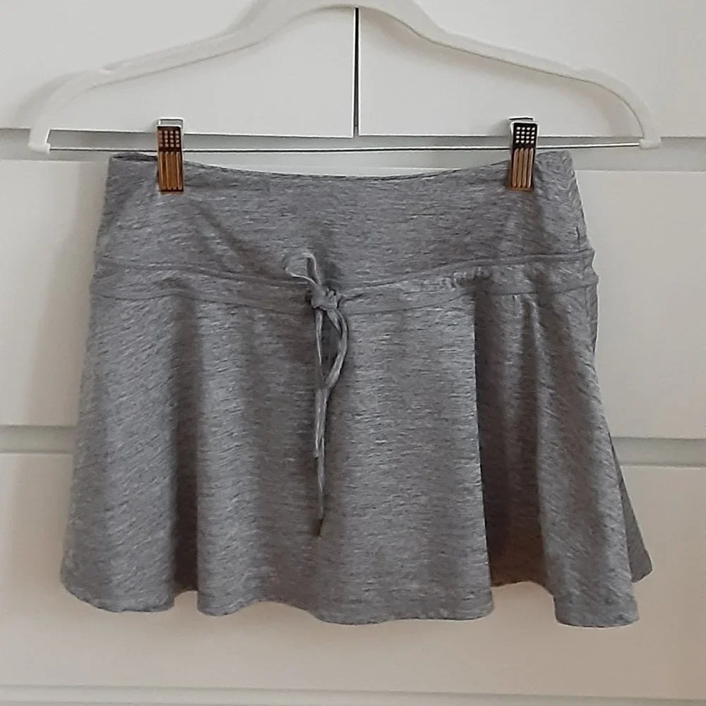 Tennis skirt double lined heather grey  size XS
